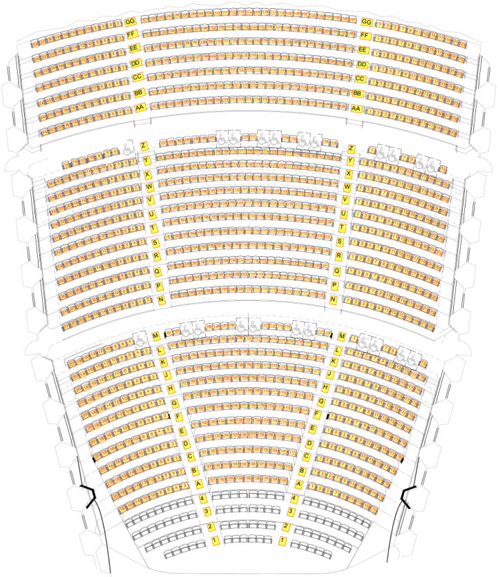 Jones Hall Seating Chart